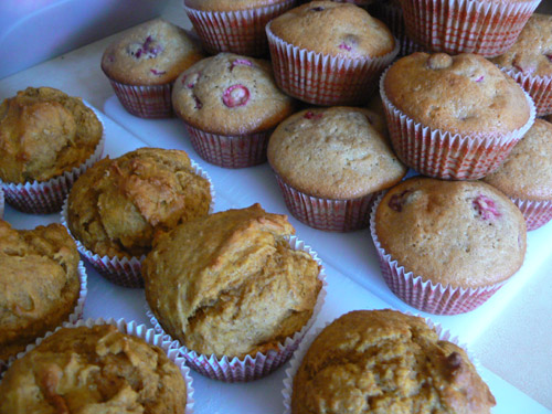 cranberry-and-pumpkin-muffins